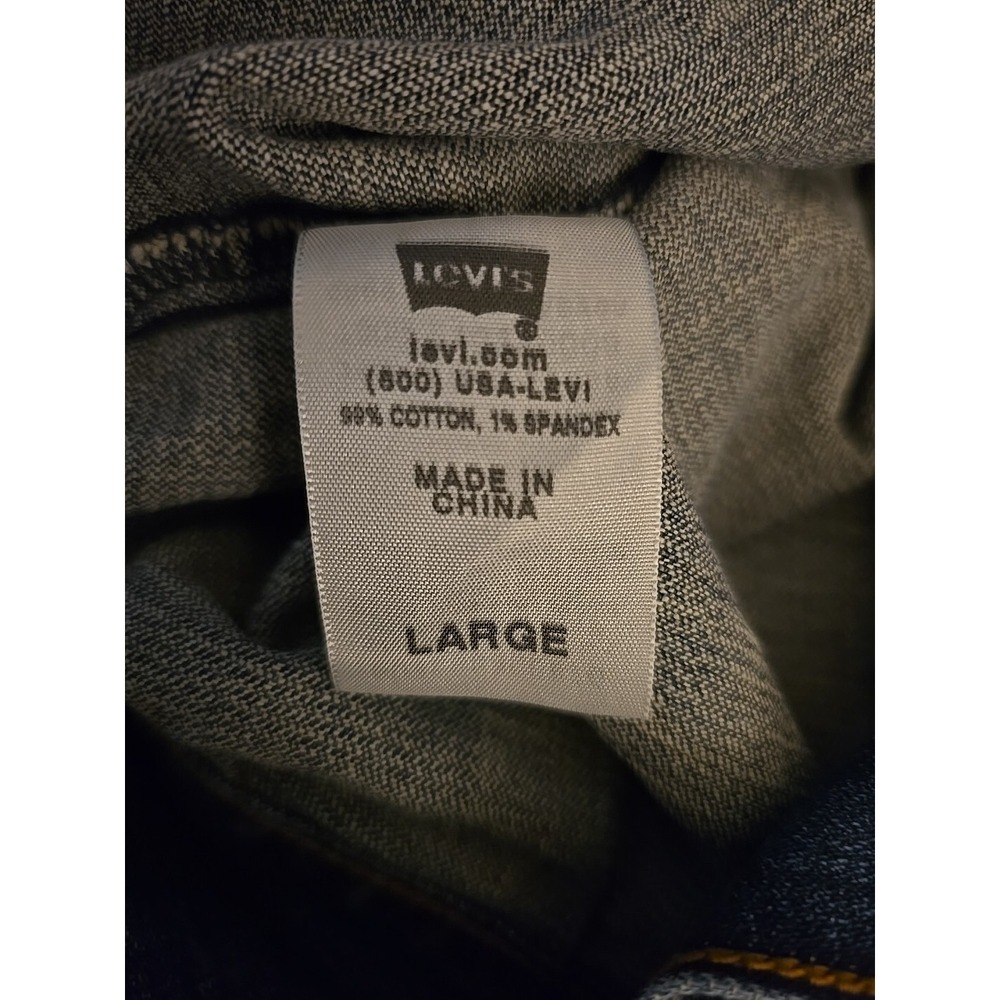 Levi Strauss & Co Y2K Light Weight Denim 90's‎ Junior Jean Jacket Lg Trucker - Picture 7 of 7